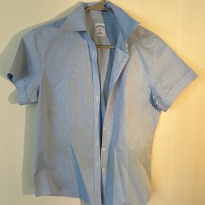 Brooks brothers short sleeve blouse